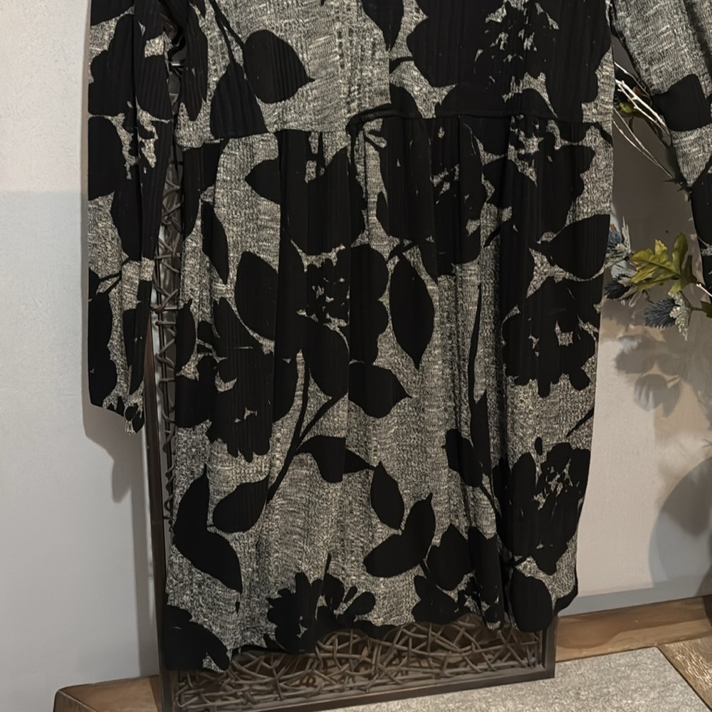 🖤🌿 Madison Leigh Boho Knit Dress | Textured Floral | Size 16 - Picture 8 of 11